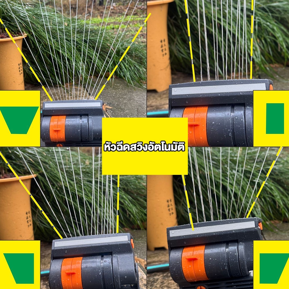 สปริงเกอร์สนามหญ้า หัวฉีดน้ำอัตโนมัติ สามารถปรับอัตราการไหลได้ การรดน้ำในสวน การรดน้ำและการบำรุงรักษา - รูปที่ 4