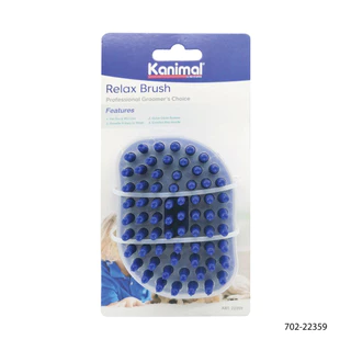 [22359] Kanimal Relax Brush แปรงนวดขน แปรงอาบน้ำ ขนาด 10 x 7 x 4 ซม. สำหรับสุนัขและแมว