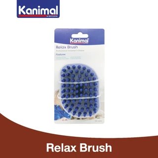 [22359] Kanimal Relax Brush แปรงนวดขน แปรงอาบน้ำ ขนาด 10 x 7 x 4 ซม. สำหรับสุนัขและแมว