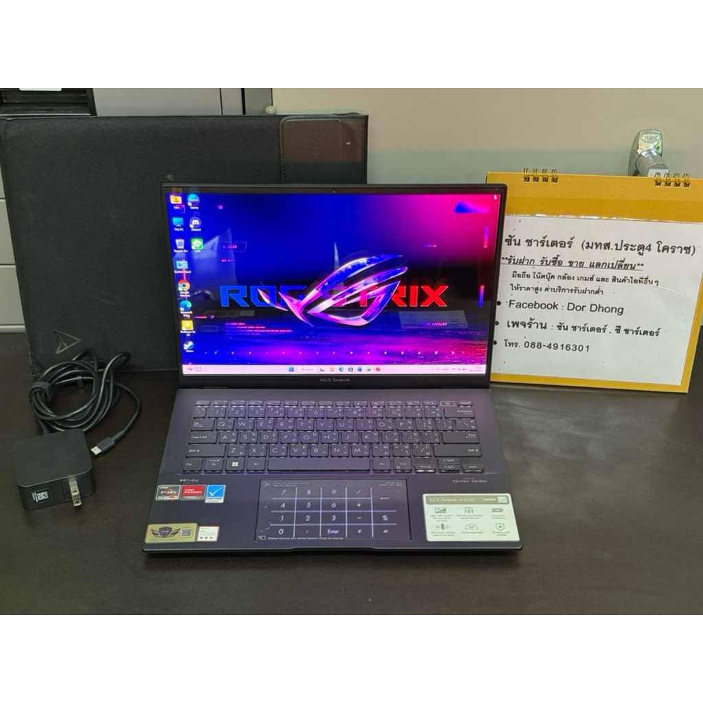 โน๊ตบุ๊ค Asus ZenBook 14 OLED UM3402YA-KM537WS /RYZEN5-7530U /Ram 16GB /SSD 512GB (มือสอง สภาพสวย)
