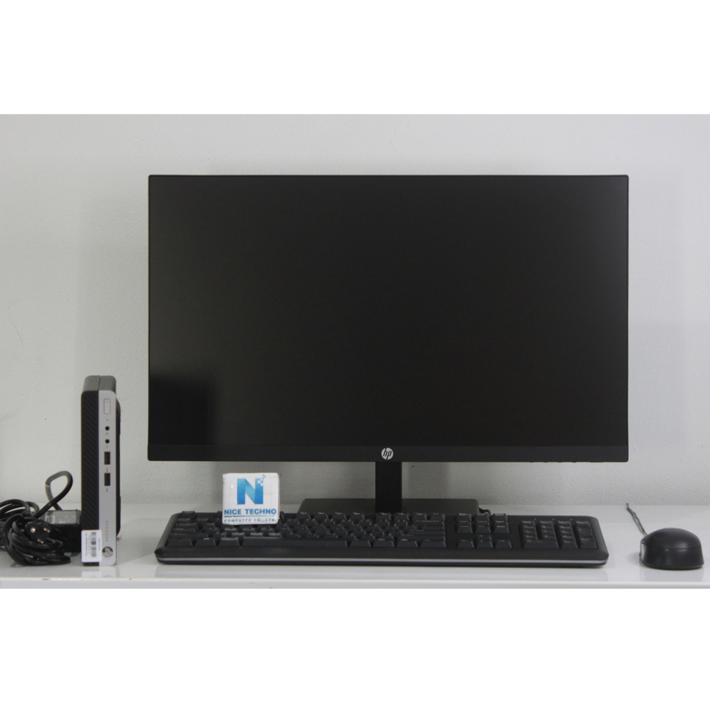 HP Prodesk 400 G5 DM / Core i5-9500T (6 Core) / RAM 8 GB / HDD 500 GB (ช่อง M.2 ว่าง) / จอ 23.8" / W