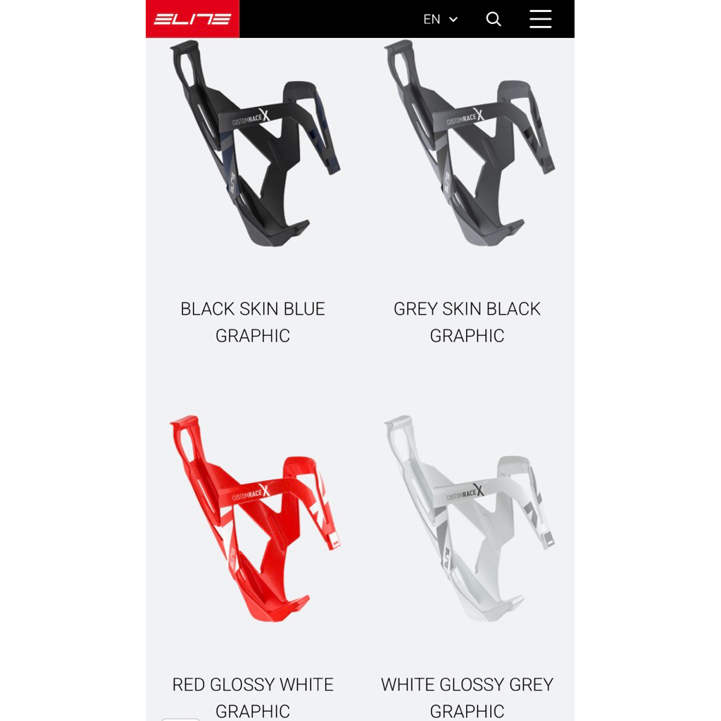 New2026 ขากระติกจักรยาน ELITE รุ่น Custom Race X รุ่นใหม่ล่าสุด ทางสวยใส่กระชับ