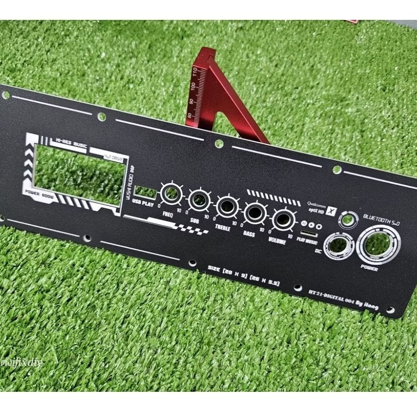 แผ่นเพลท HT21 3g HT21 เช็คแบต ดิจิตอล ลำโพงบลูทูธDiyขนาดแผ่น 28.5*9.5 ขนาดช่อง 26*5.5