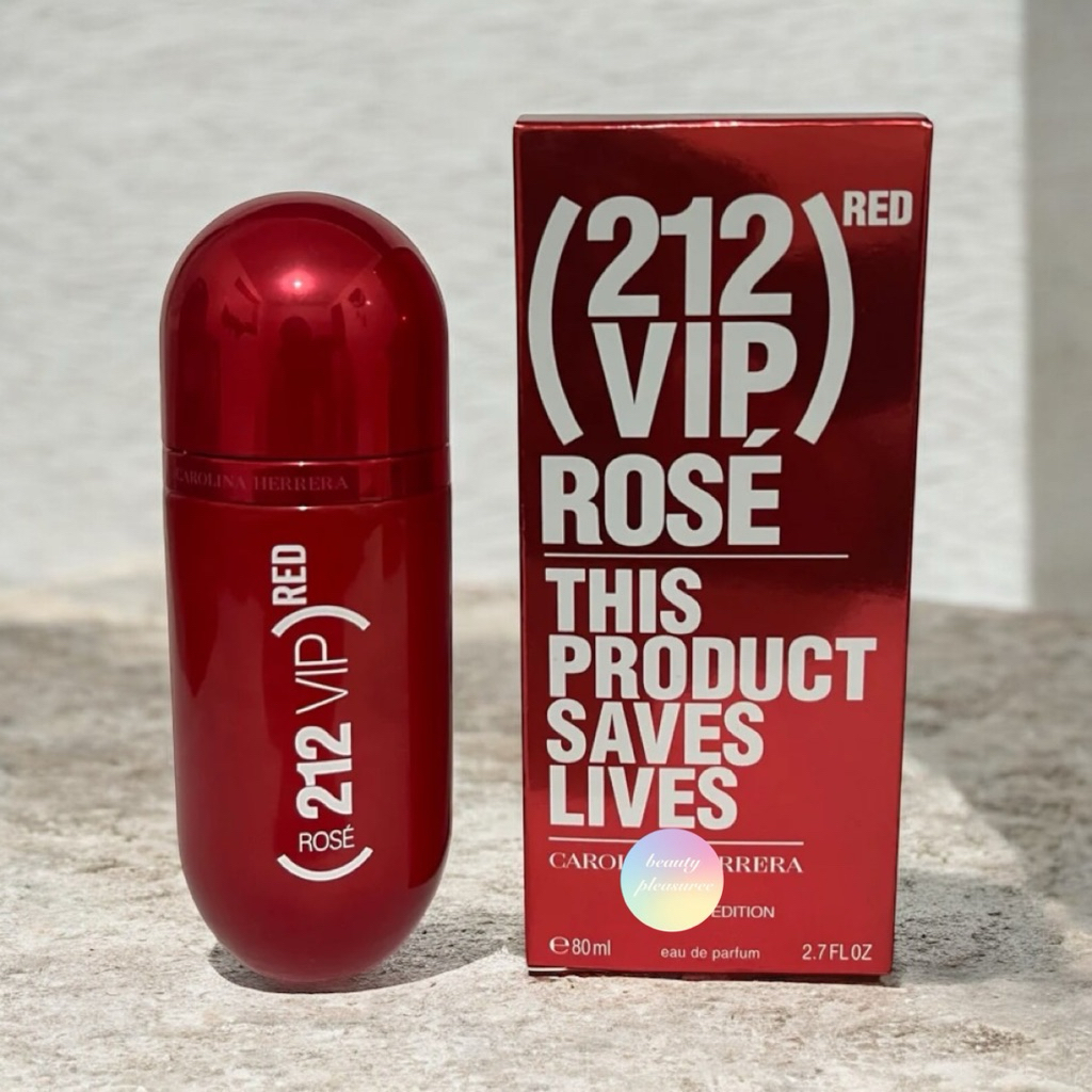 กล่องซีล🎁กลิ่นหอมดอกไม้ CH 212 VIP Rose Red EDP 80ml 💮ทักแชทเช็คสต๊อกก่อนนะ💮