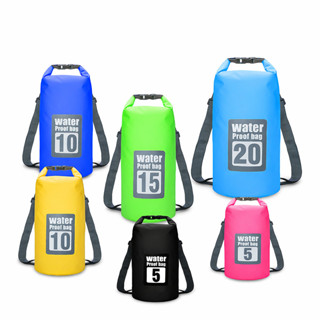 ERORO กระเป๋ากันน้ำ PVC ทรงถัง แบบสะพายหลัง ใส่ของได้เยอะ สำ…