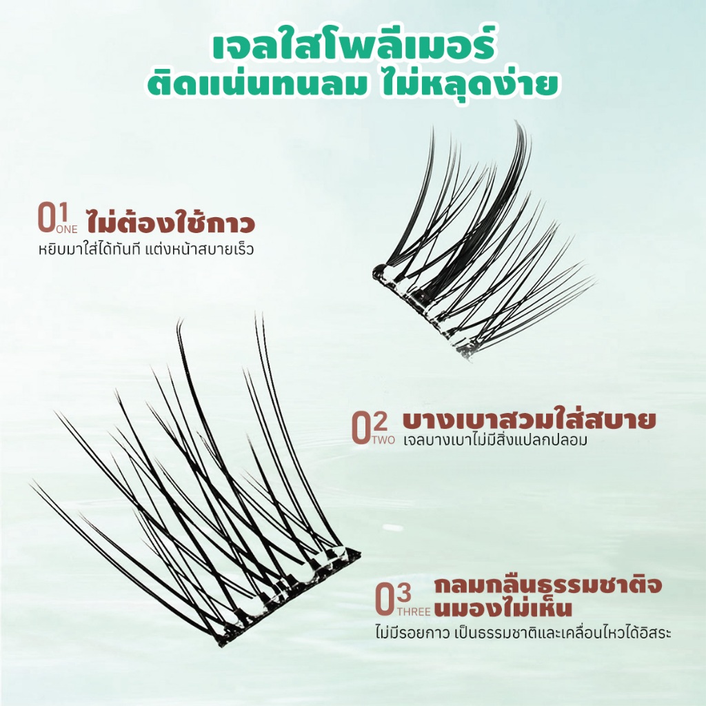 LashSabai ขนตาปลอมมีกาวในตัว เนียนธรรมชาติ ดูเหมือนขนตาแท้ ไม่เวอร์ ใส่ไปเรียนก็ได้ S205 ราคา ถูกที่สุด ดีลบีเคเค แกลเลอรีภาพที่ 3