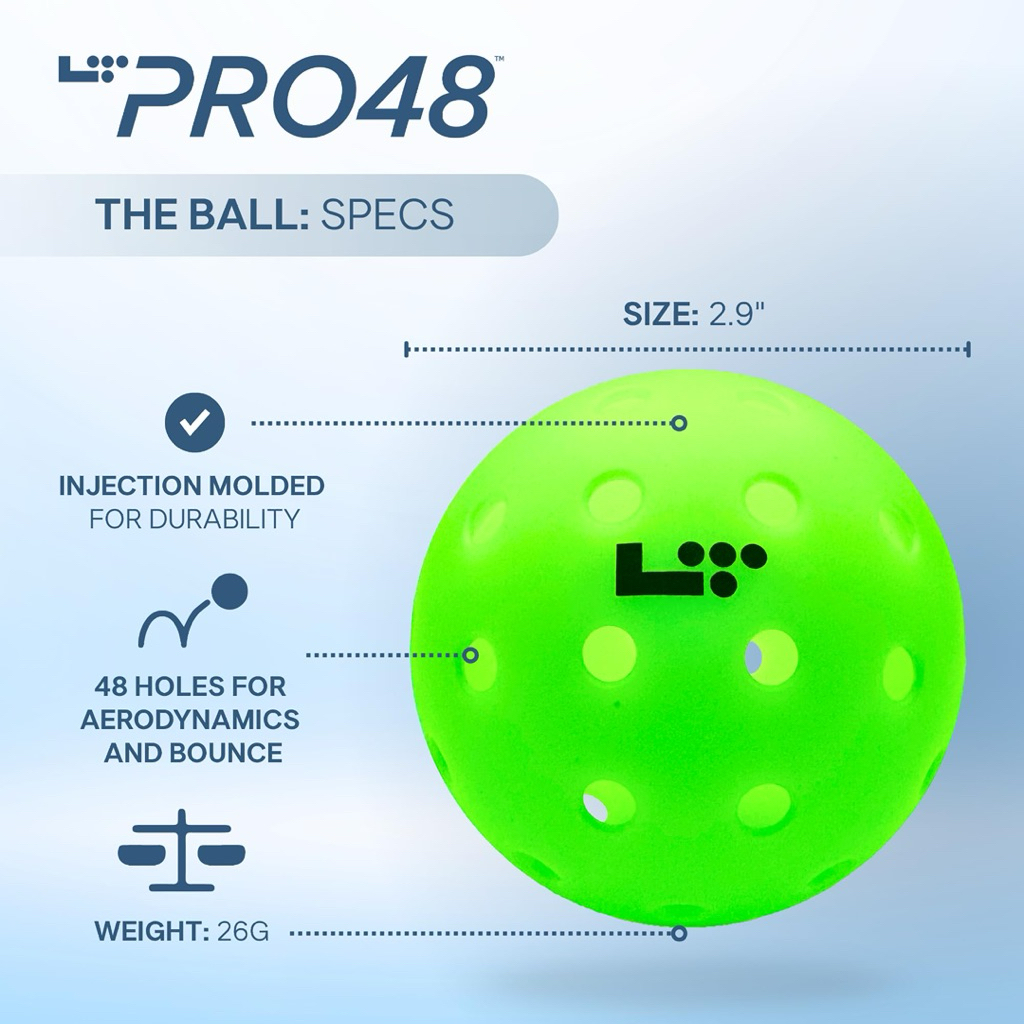 LT Pro 48 Pickleball (No Box) 3,6,9,12