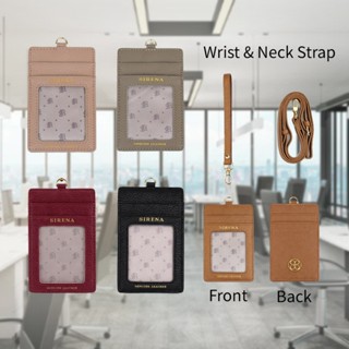 ใหม่! SIRENA ที่ใส่บัตรพร้อมสายคล้องคอ หนังแท้ รุ่น ROSA | ก…