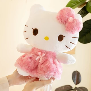 35/65 ซม. ตุ๊กตาแมวน่ารัก ลายกุหลาบ กระต่ายหวาน สไตล์คาวาอี้ ตุ๊กตานุ่ม หมอนกอด ของขวัญวันเกิดเด็ก