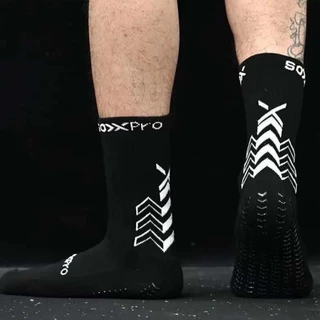 ถุงเท้าฟุตบอลกันลื่น PRO ถุงเท้ากันลื่น มี2สี anti slip ถุงเท้ากีฬา 6คู่ กีฬาฟุตบอล ออกกำลังกาย