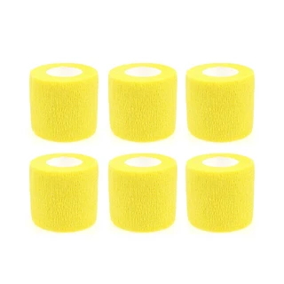 โคเเบน 5CM x 4.5M ผ้าล็อค เทปล็อค โคเเบน 6ชิ้น แบบยืดหยุ่น สำหรับกีฬา สีหลายสี ติดในตัว ส่งจากไทย