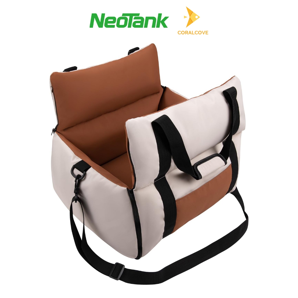 NeoTank คาร์ซีทสุนัขพับได้ กันน้ำ ถอดซักได้ มีช่องเก็บของ พร้อมสายรัดนิรภัย