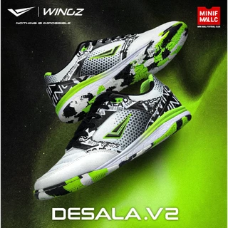 รองเท้าฟุตซอล Wingz รุ่น Desala รองเท้าฟุตบอล อัปเปอร์เกรดคุณภาพสูง พื้นรองเท้า 3 Layer ซัพพอร์ตเท้า ยึดเกาะสนามได้ดี
