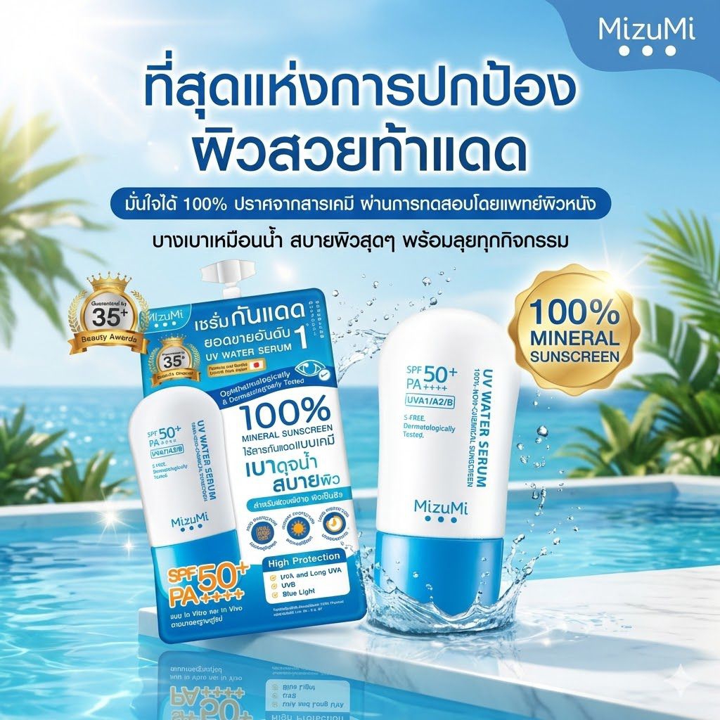 กันแดดมิซูมิ(Mizumi)แบบซอง