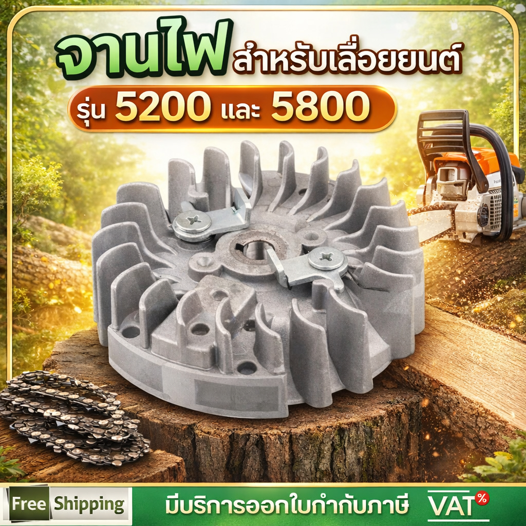 จานไฟ สำหรับเลื่อยยนต์ รุ่น 5200 และ 5800