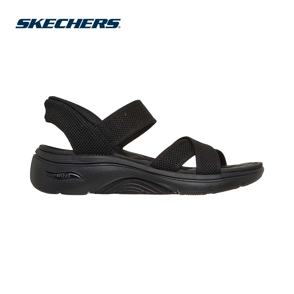Skechers สเก็ตเชอร์ส รองเท้าแตะผู้หญิง Women Slip-ins On-The-GO GOwalk Arch Fit 2.0 Sandals - 140843-BBK (latest)