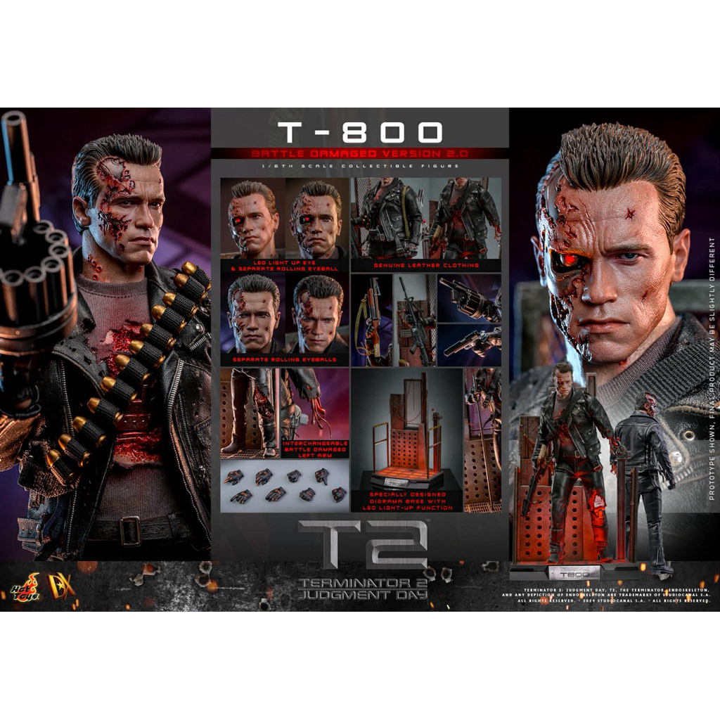 Hot Toys DX46 T-800 Battle Damaged Ver. (2.0) **สินค้ามือ 2 พร้อมจัดส่ง**
