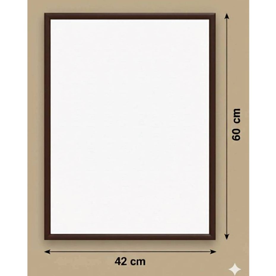 กรอบรูปสีน้ำตาลA2 กรอบรูปA2สีน้ำตาล ขนาด 60x42cm. กรอบรูปภาพ กรอบรูจิ๊กซอว์ เเขวนผนัง ได้ทั้งเเนวตั้งและเเนวนอน