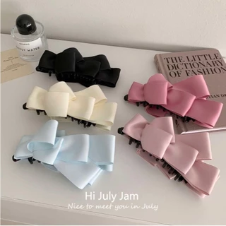 พร้อมส่ง!🇹🇭 ราคา/ชิ้น กิ๊บกล้วยโบว์ซาติน รุ่น Leyer Satin Bow กิ๊บโบว์เลเยอร์หลายชั้น สีพาสเทล พรีเมียม เนื้องานเกาหลี