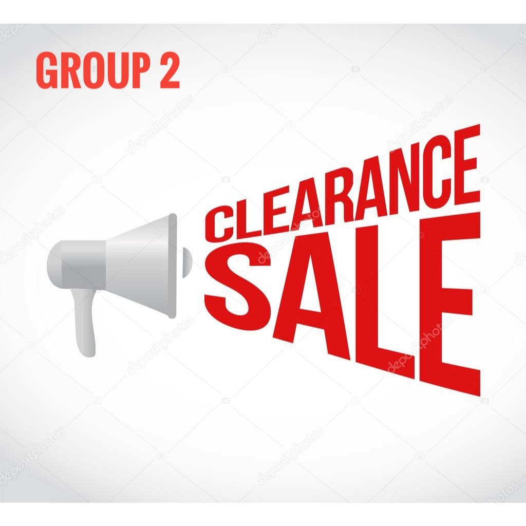 Group 2 ราคา 10 ซอง : (Cream) Clear Stock Clearance Sale ลดล้างสต๊อค
