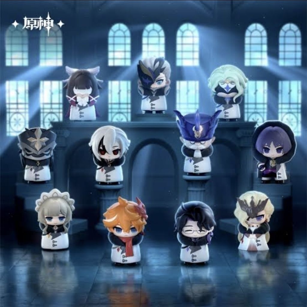 [พร้อมส่ง] Genshin Impact กล่องสุ่ม Fatui Harbingers Chibi Blind Box Figures