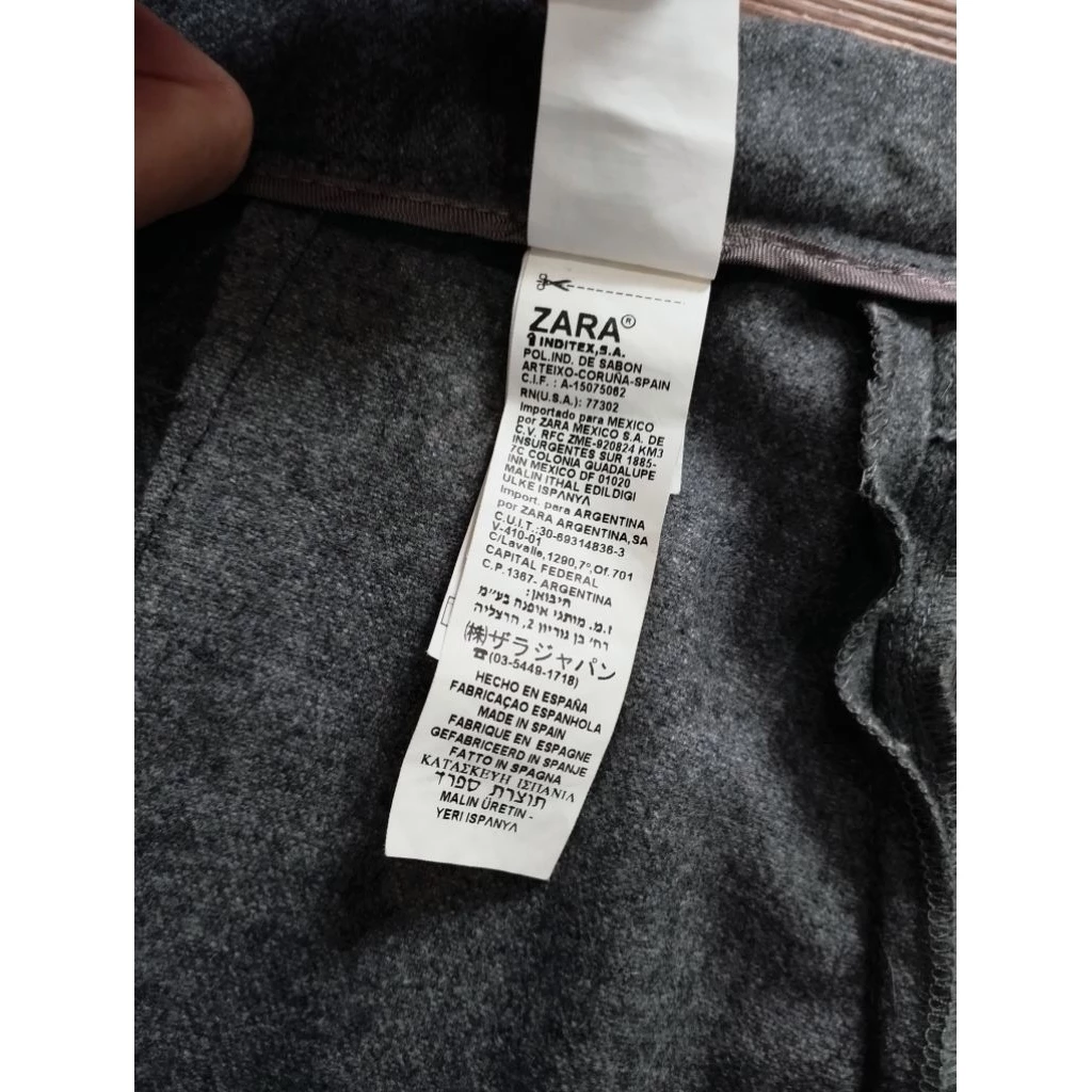 NR4 กระโปรงสั้นผ้าวูลแบบพันรอบตัว zara thumbnail 7