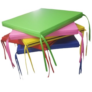 เบาะรองนั่ง 40*40 ซม. หนา 1นิว / 2นิ้ว มีเชือกผูก 2 มุม หุ้ม…