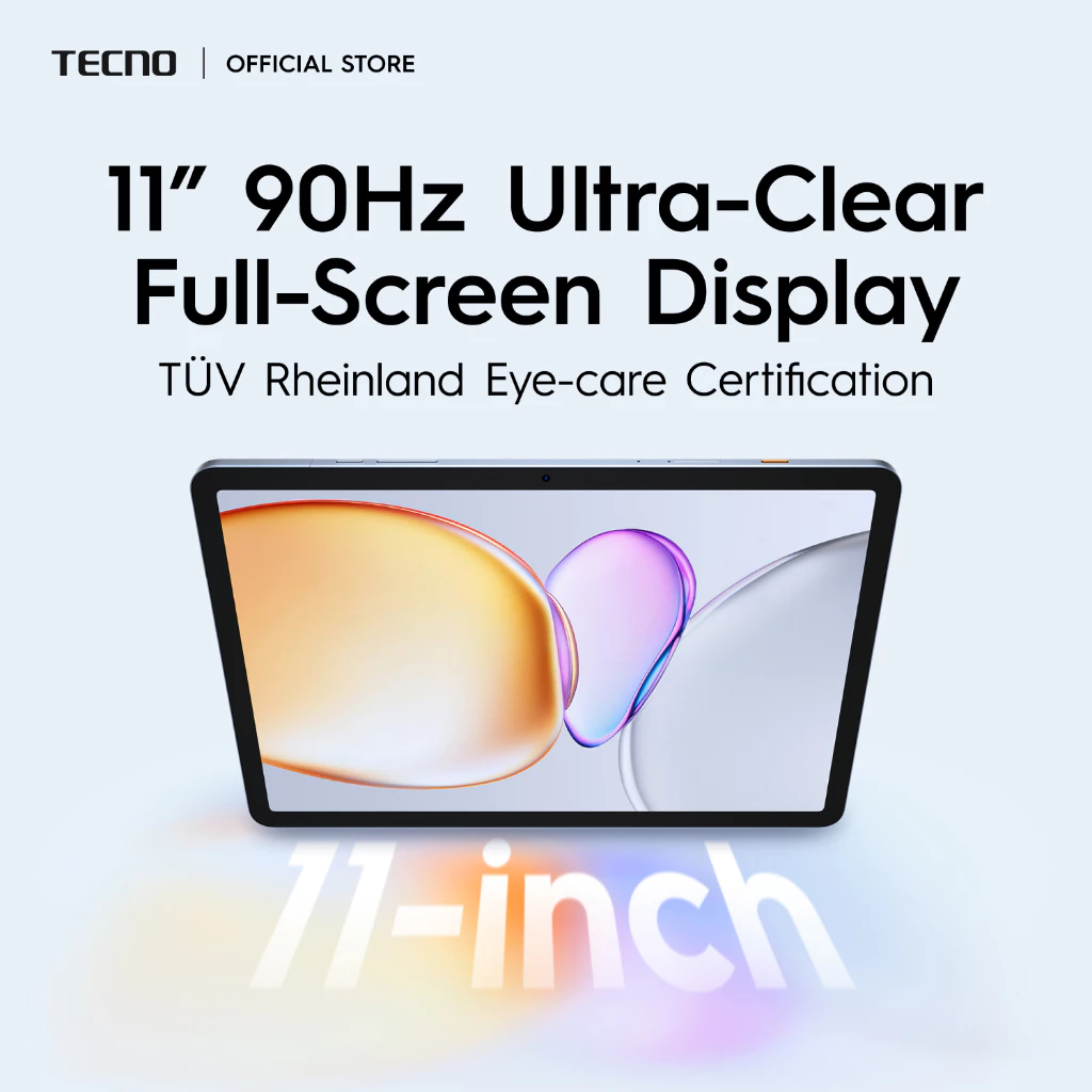 [NEW] TECNO MEGAPAD SE 16GB+ 256/512GB | 8-Core Qualcom Processor| 90Hz 2K 11” Mega Display| 8000mAh - รูปที่ 4