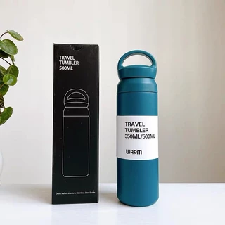 ขวดน้ำเก็บความเย็น กระบอกน้ำ500ML. สแตนเลส304คุณภาพดีราคาประหยัด แข็งแรง พกพาได้ง่าย น้ำหนักเบามีหูหิ้วถือสะดวกสุดๆ