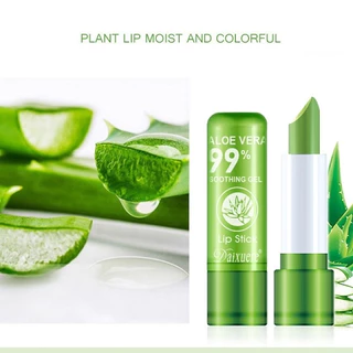 YOTAI ลิปสติก ลิปว่านหางจระเข้ ลิปอโลเวร่า 99% aloe vera ลิปบาล์มว่านหางจระเข้ ลิปสติกอุณหภูมิ เปลี่ยนสีธรรมชาติสีชมพู