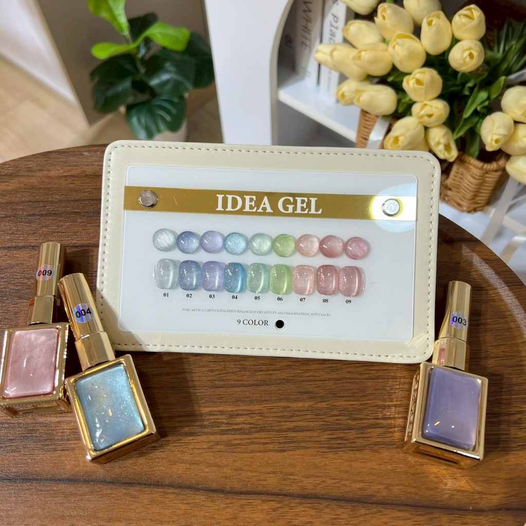 Sugarcandy Set Cat eye 9สี ( IR9-1 ) idea gel 2026 พร้อมชาร์จสำเร็จรูป