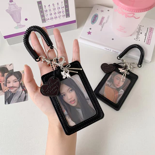 [พร้อมส่ง] 🖤 เฟรมการ์ด หนังเทียม เฟรมการ์ดสีดำ ที่ใสบัตร สีสุภาพ การ์ดศิลปิน บัตรคอนโด บัตรรถไฟฟ้า