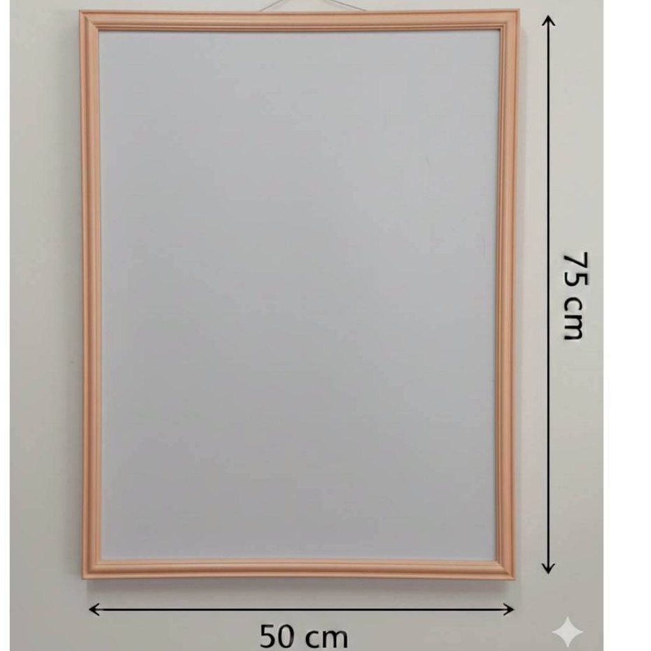 กรอบรูปส้ม 75x50 cm.กรอบรูป75x50 cm.สีส้ม กรอบรูปไซส์ใหญ่ ดีไซน์มินิมอล น้ำหนักเบา