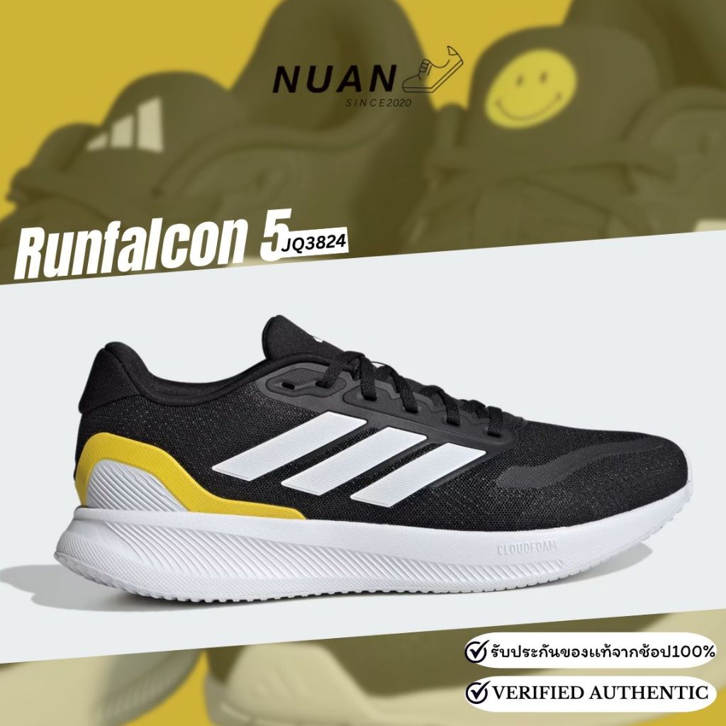🔥ลดเพิ่ม 15-20% ทักแชท🔥 Adidas Runfalcon 5 JI0877 , JQ3824 การันตี ของเเท้ 100% รองเท้าวิ่ง