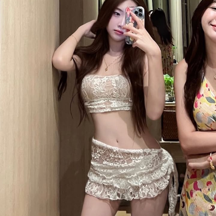 bikini  เซ็กซี่ สไตล์เรโทร ลายจุด ลายทาง  ins  ชายหาด  สไตล์หลากหลาย  ส่งไวจากไทย - รูปที่ 6