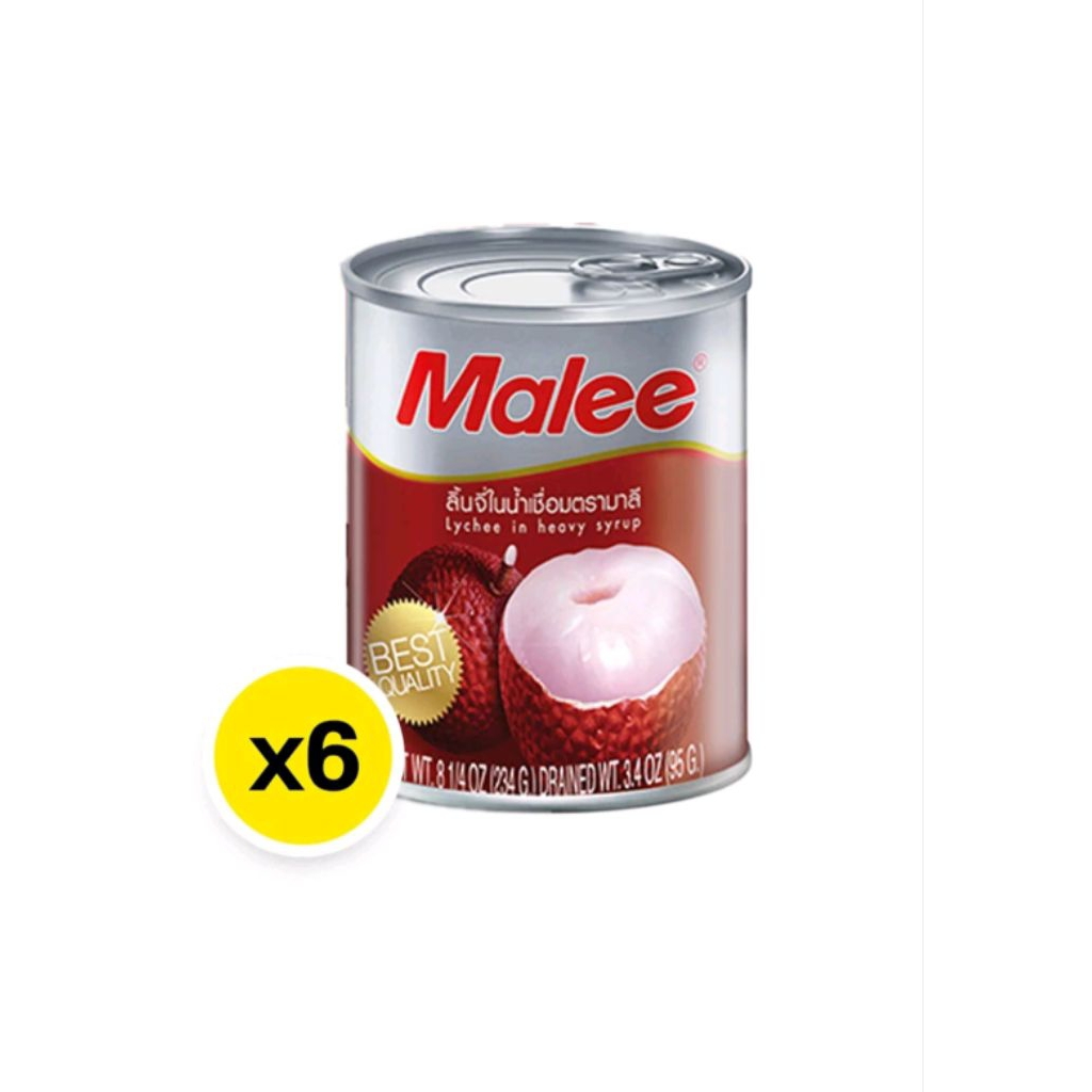 Malee มาลี ลิ้นจี่ในน้ำเชื่อม ลิ้นจี่คัดคุณภาพดี บรรจุกระป๋อง