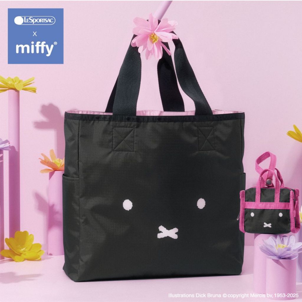 Lesportsac Large Reversible Tote Bag กระเป๋าโท้ทใช้สองด้าน Style 1254 LESPORTSAC X MIFFY