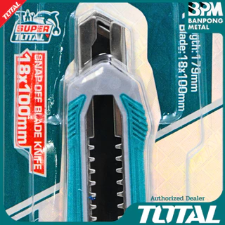 TOTAL มีดคัทเตอร์ คัตเตอร์ สำหรับงานหนัก 9/18/25 มม. cutter รุ่น THT5110925, THT511815, THT5112505