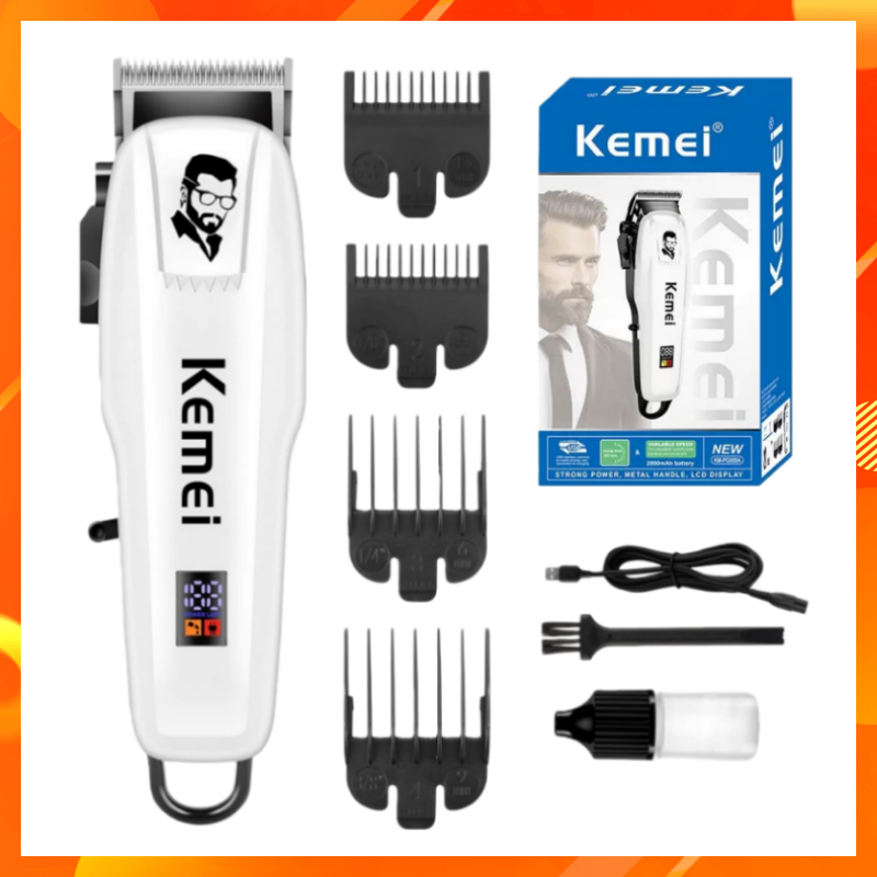 KEMEI KM-809A แบตเตอเลี่ยนตัดผม ปัตตาเลี่ยนตัดผม แบตเตอเลี่ยนไร้สาย
