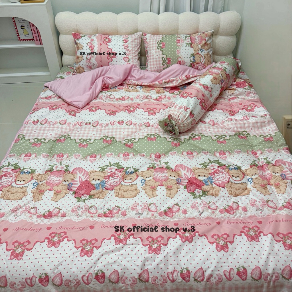 ผ้าห่ม ผ้านวม 6ฟุต ผ้าcottonแท้ 100%(เฉพาะผ้าห่ม)
