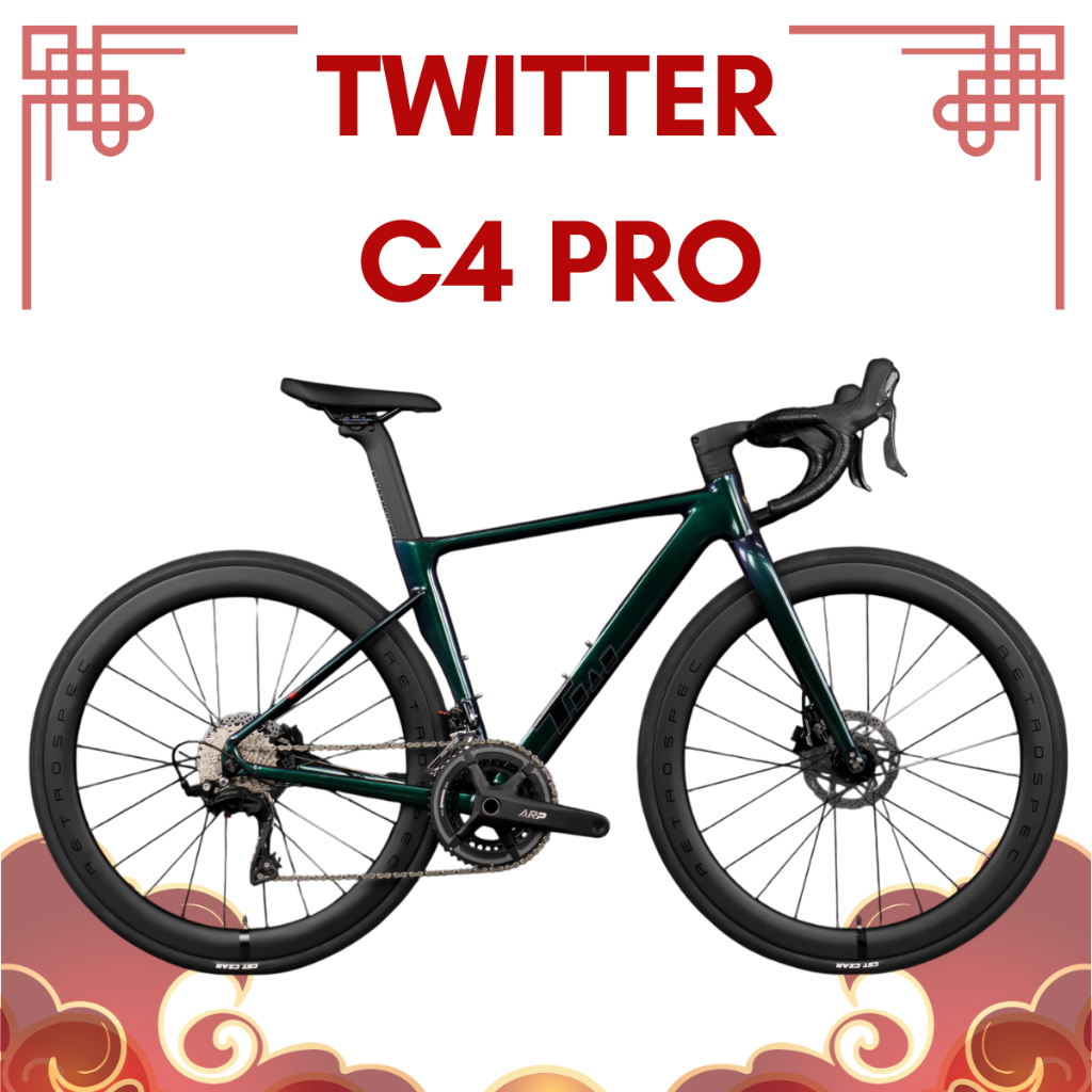จักรยานเสือหมอบ TWITTER รุ่น C4 Pro 24sp. NEW 2026 (ล้อคาร์บอน)ชุดเกียร์105