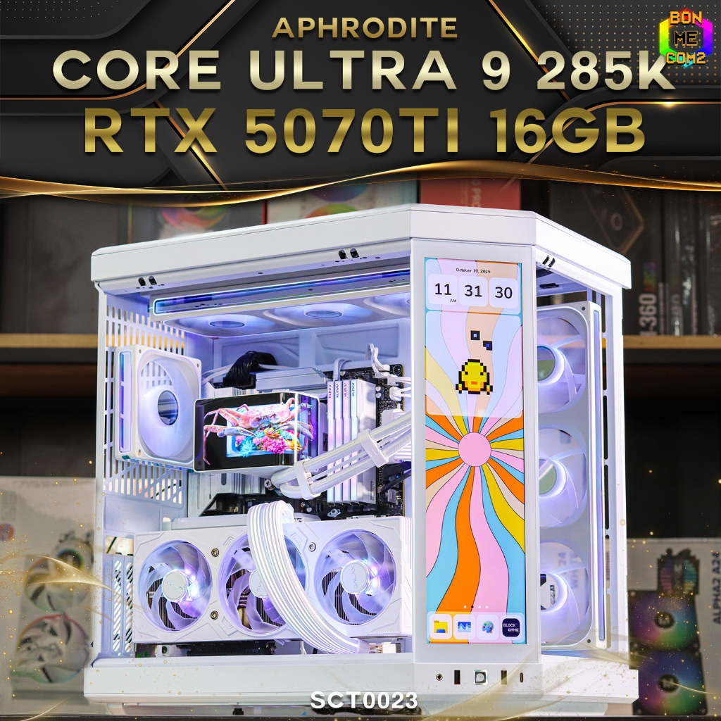 Aphrodite [Special Custom]/ คอมประกอบ Bonmecom2/  INTEL CORE ULTRA 9 285K/ RTX 5070 TI 16GB