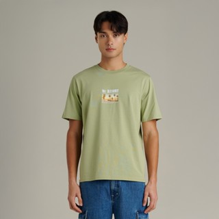 Mc JEANS (แม็คยีนส์) เสื้อยืดผู้ชาย เสื้อยืดแขนสั้น ทรงเรกูล…