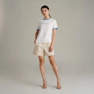 Mc JEANS (แม็คยีนส์) เสื้อยืดผู้หญิง เสื้อยืดแขนสั้น ทรงเรกูลาร์ (Mc Resort Collection) MTTZB20