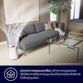 Electrolux เครื่องฟอกอากาศ พร้อมตัวกรอง 4 ขั้นตอน สำหรับห้องขนาด 26 ตร.ม. UltimateHome 300 รุ่น FA31-200WT สีขาว