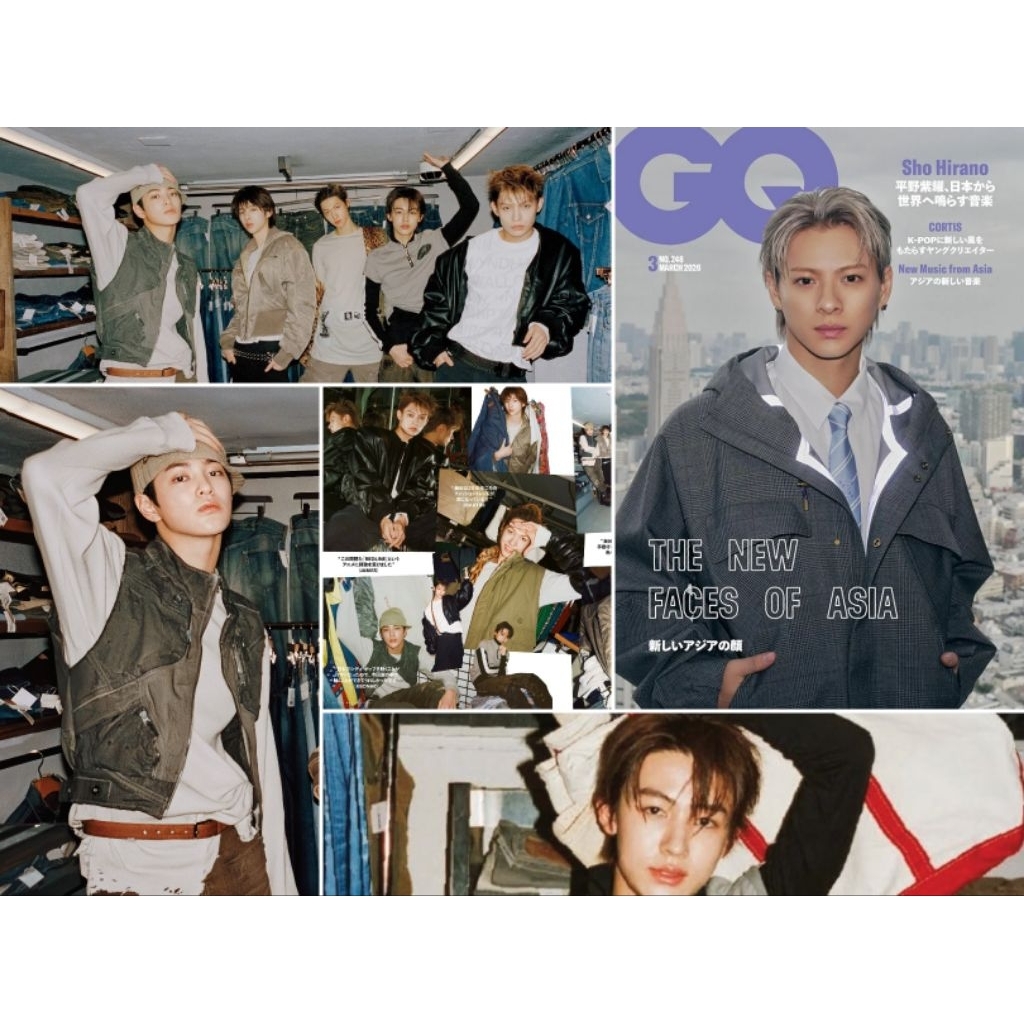 พร้อมส่ง💥GQ Japan 2026.03 ปก Sho hirano ด้านในมี #Cortis