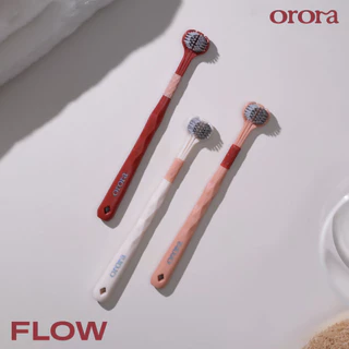 [ Family Set 🔥 ] Orora แปรงสีฟัน ออโรร่า รุ่น Flow แปรงสีฟัน 3 หัว ขนนิ่ม Super soft เทคโนโลยี Dynamic Clean สะอาดล้ำลึก