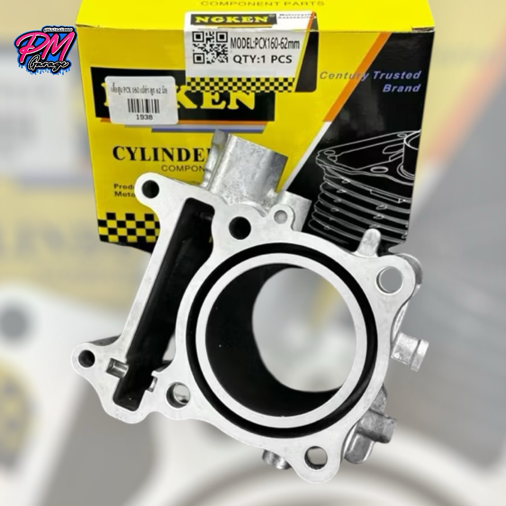 เสื้อเปล่าpcx160ลูก62มิลใส่ pcx160-LAED-จีออโน่ เสื้อสูบลูก62มิลไม่รวมลูกสูบ