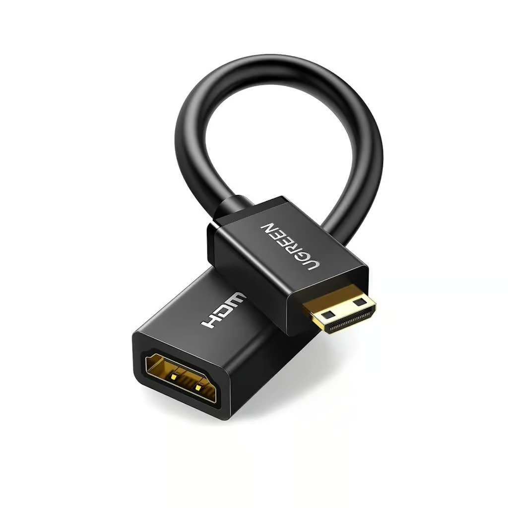 UGREEN 20137 Mini HDMI Male to HDMI F/M Adapter (4K, 22cm)