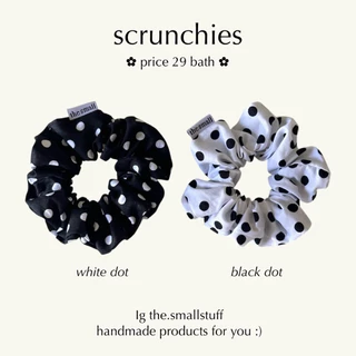 scrunchies polka dot by the.smallstuff | ยางรัดผมลายจุด